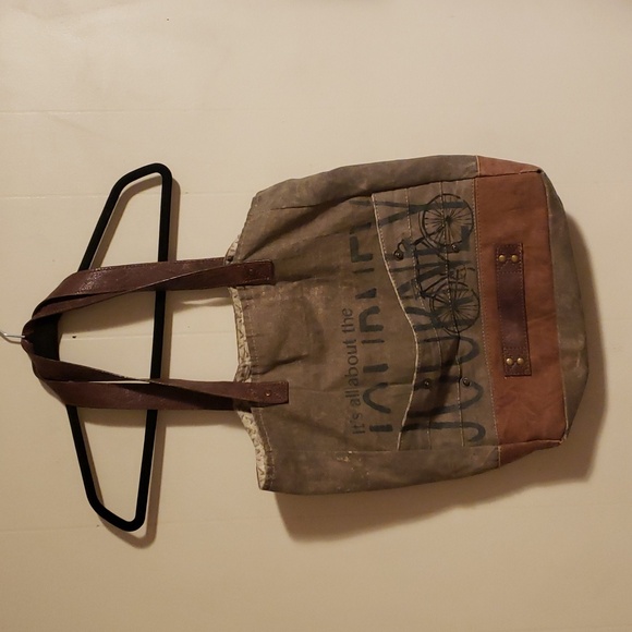Mona B Handbags - Mona B "It's all about the Journey" Tote/Shoulder Bag